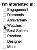 Selecting Interests